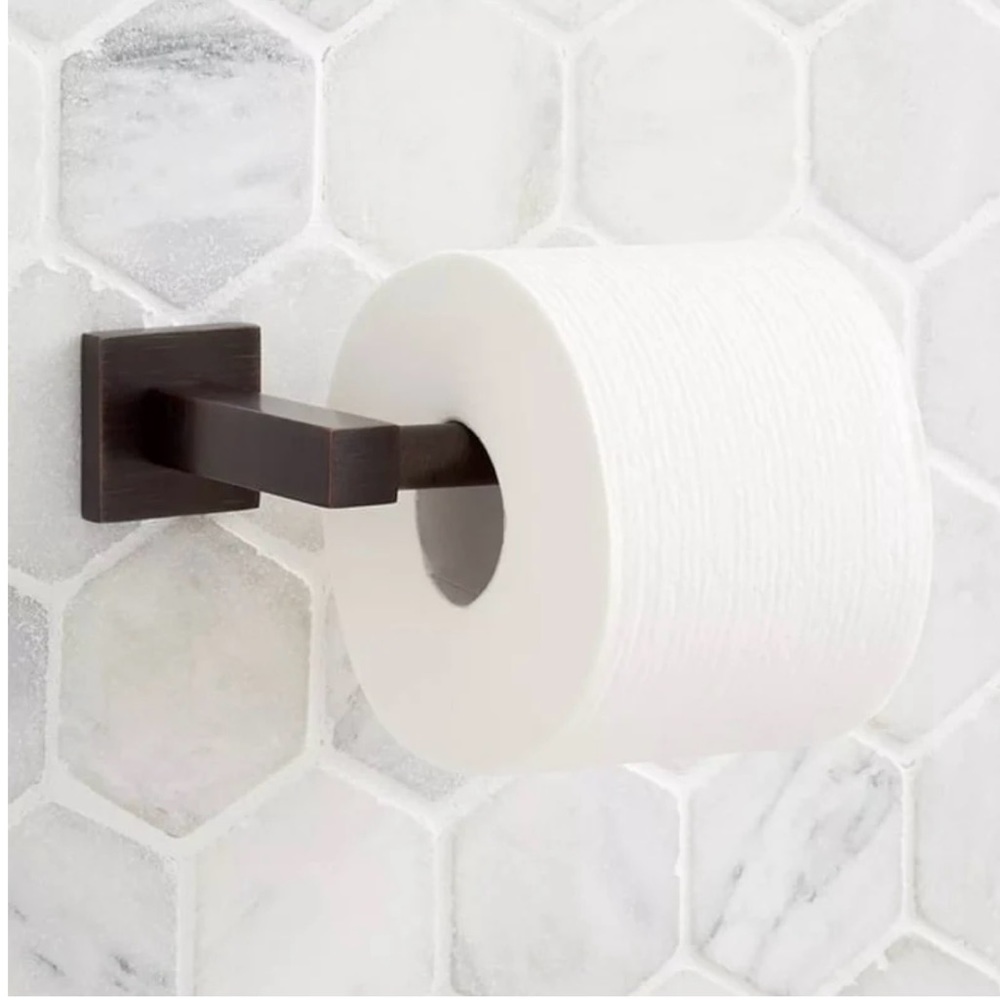 Signature Hardware Ultra Collection Euro Toilet Paper Holder - Oil Rubbed Bronze
